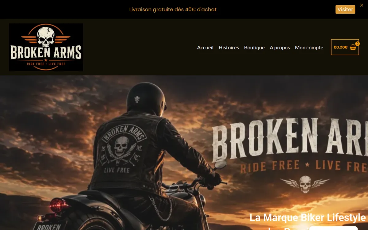 Aperçu du site Broken Arms