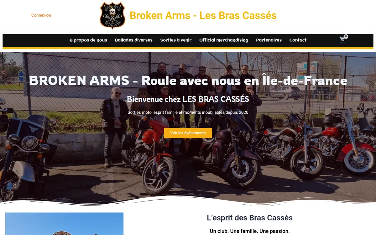 Aperçu du site Les Bras Cassés